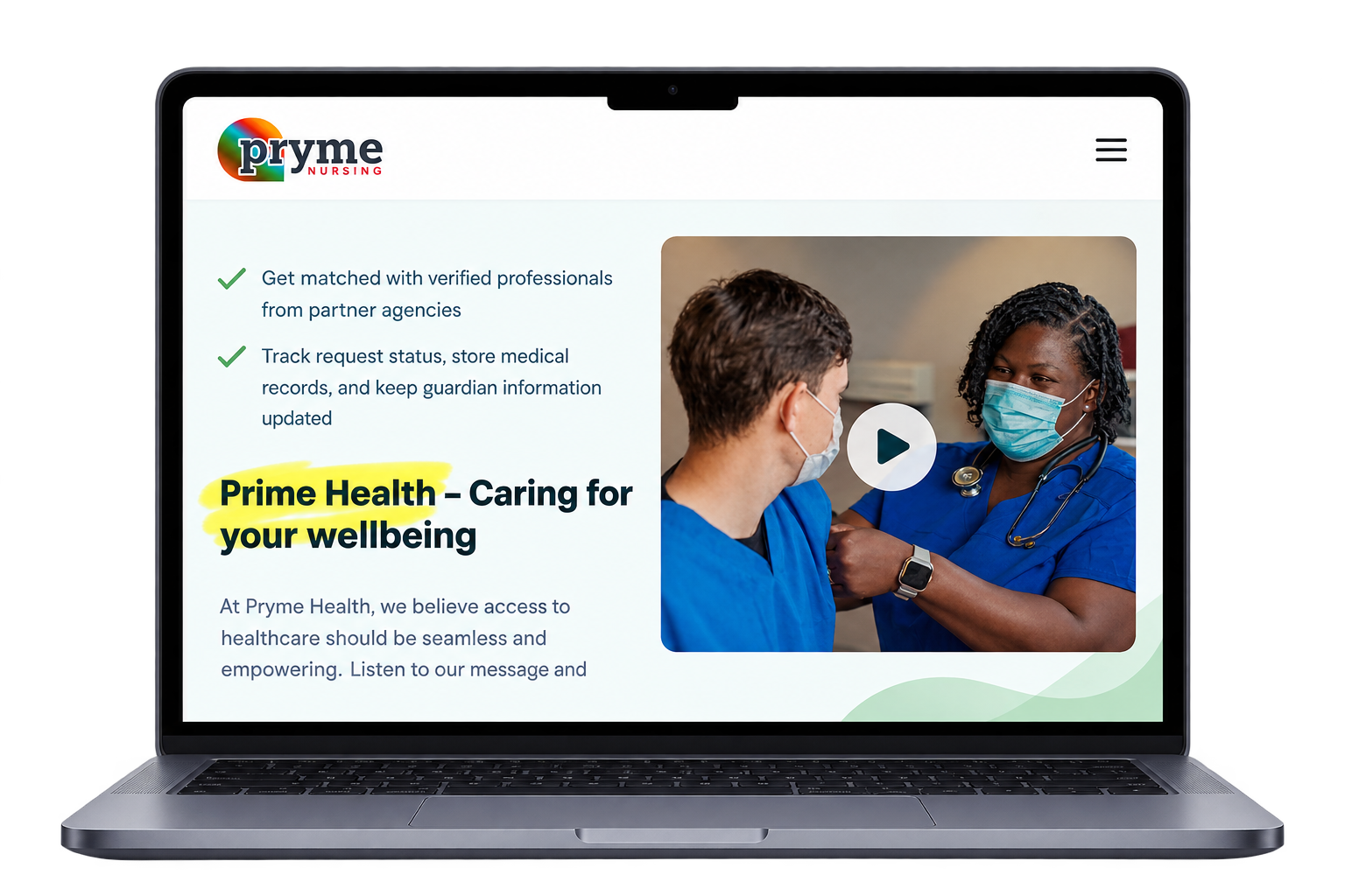 Pryme Nursing project